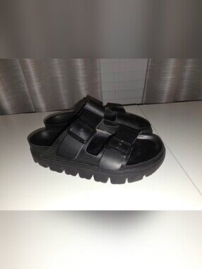 Birkenstock Papillo by Birkenstock Arizona Chunky Slide Sandal 37 6- 6.5